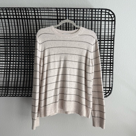 Vince stripe wool cashmere sweater - Picture 1 of 7